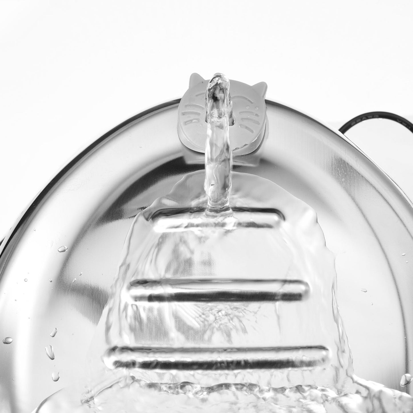 Water fountain 2L - stainless steel - Cat and Dog 