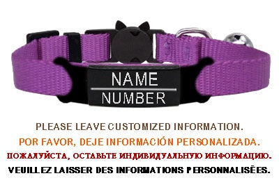 Kitten and cat collar with engraving