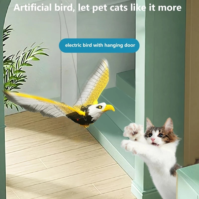 Jouet Interactif pour Chat en forme d'Oiseau Volant