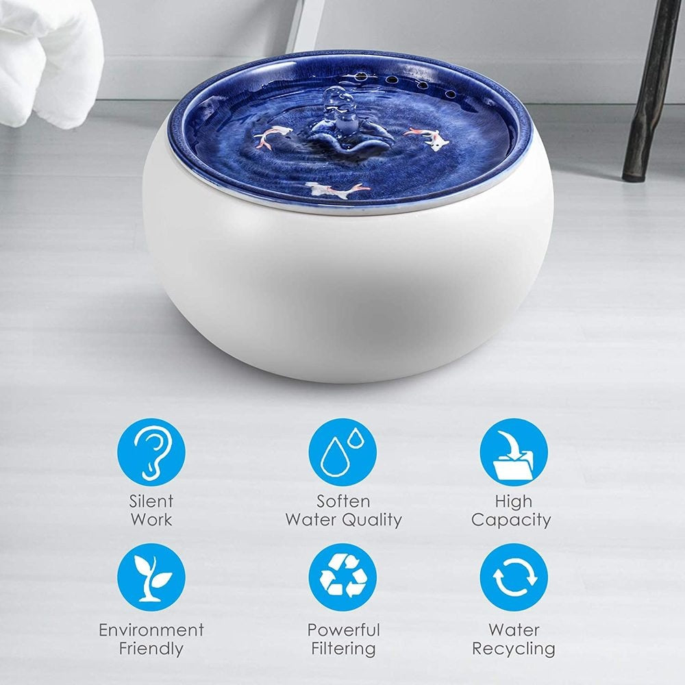 Whirlpool fountain - Ceramic - 1.5 liters