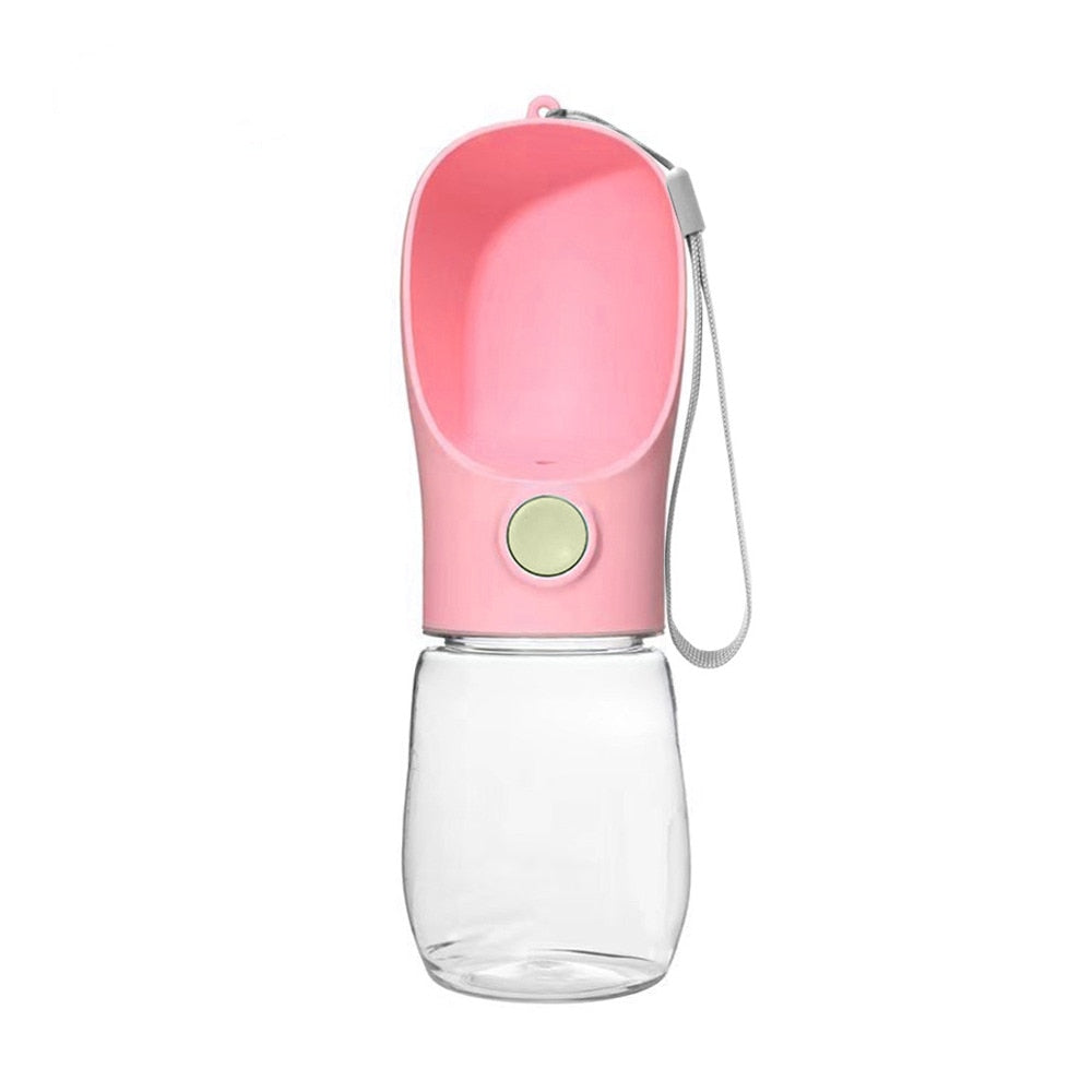 Portable dog water bottle - plastic