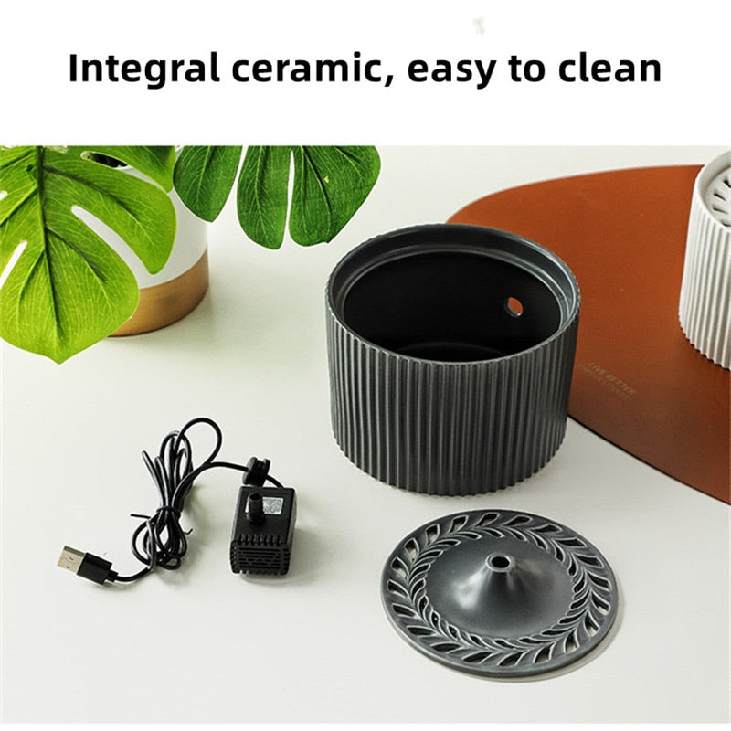 Ceramic fountain 1.2 L for cats and small dogs
