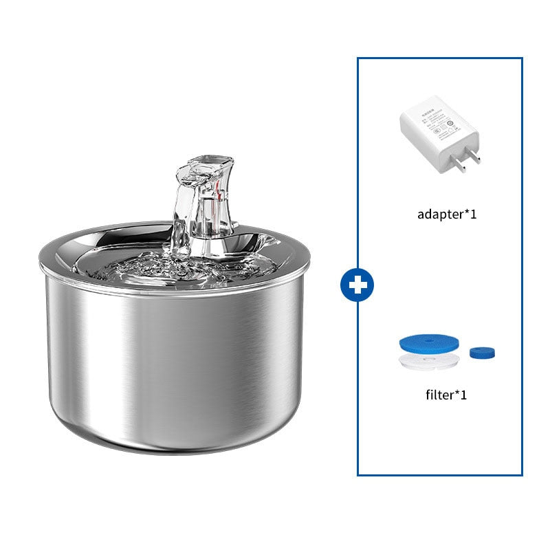 Fontaine à eau acier inoxydable - 2 Litres