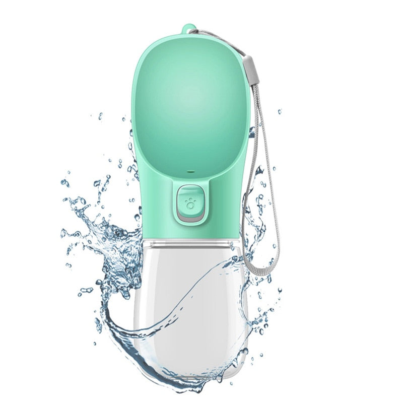 Portable dog water bottle - plastic