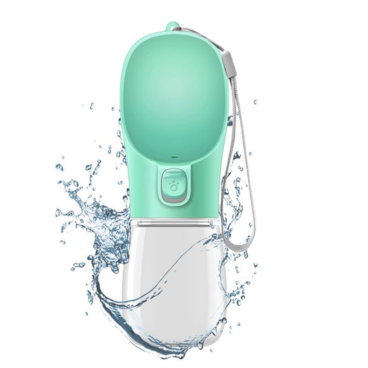 Portable dog water bottle - plastic