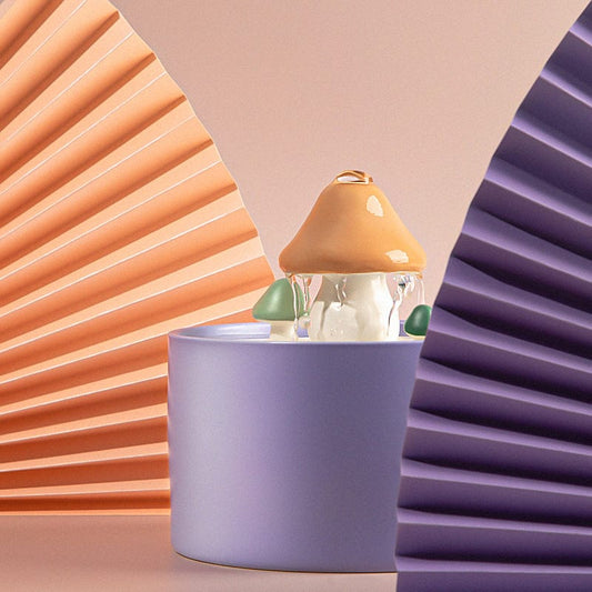 Water fountain 1.5L - mushroom design - ceramic - ultra silent